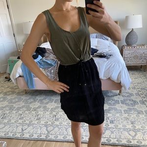 Flattering two tone dress